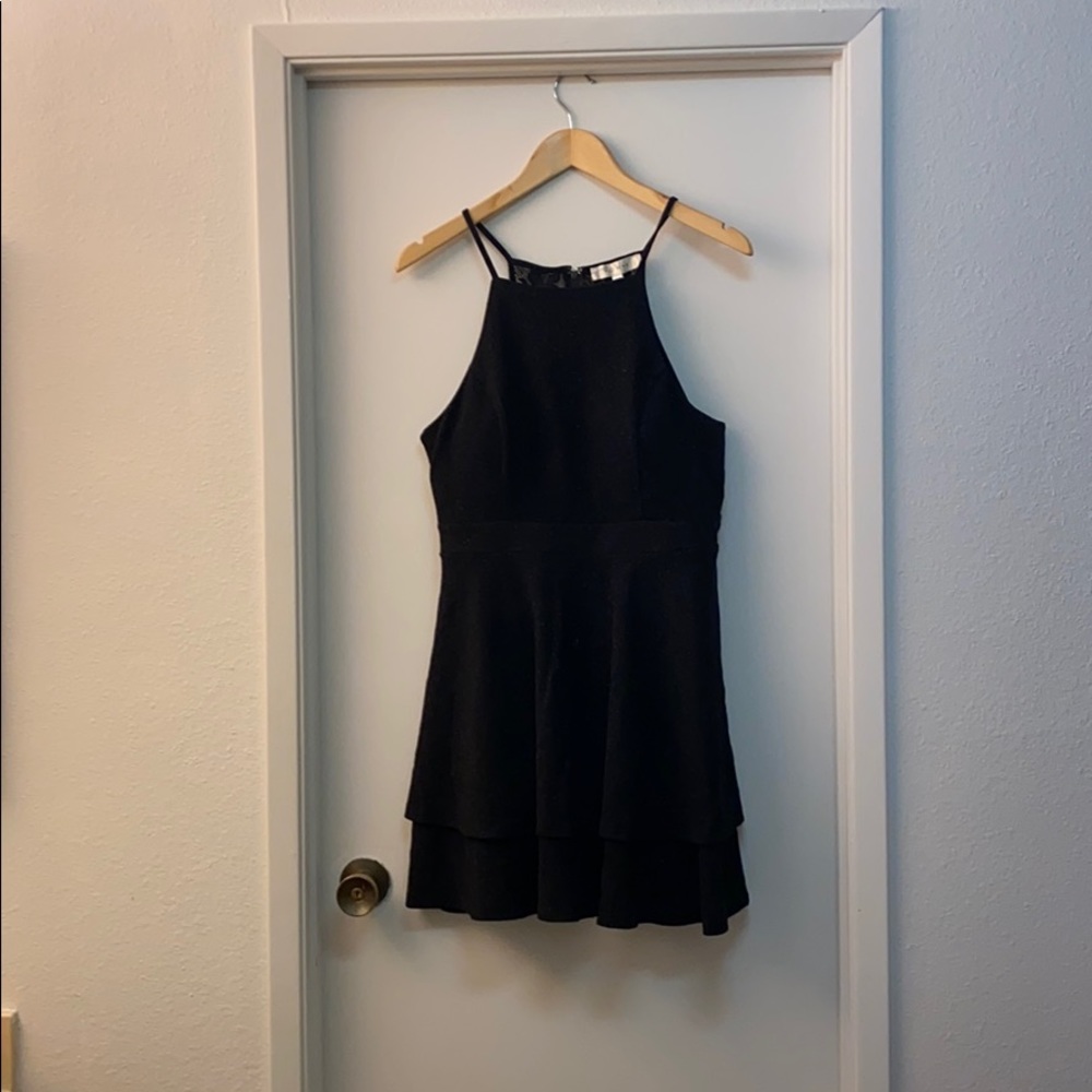 Black sparkly mini dress